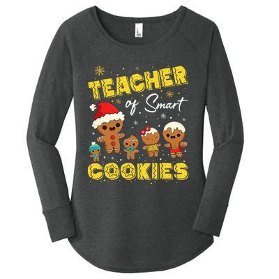 Smart Cookies Christmas Teacher Gift Women's Perfect Tri Tunic Long Sleeve Shirt