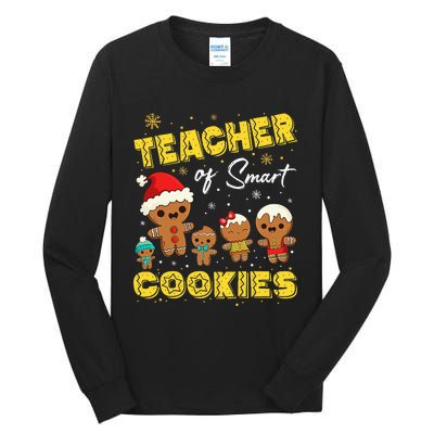 Smart Cookies Christmas Teacher Gift Tall Long Sleeve T-Shirt