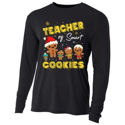 Smart Cookies Christmas Teacher Gift Cooling Performance Long Sleeve Crew