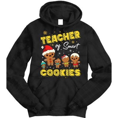 Smart Cookies Christmas Teacher Gift Tie Dye Hoodie