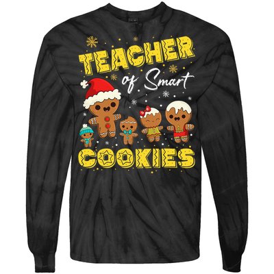 Smart Cookies Christmas Teacher Gift Tie-Dye Long Sleeve Shirt