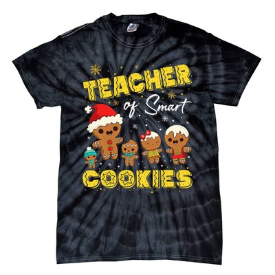 Smart Cookies Christmas Teacher Gift Tie-Dye T-Shirt