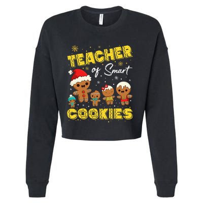 Smart Cookies Christmas Teacher Gift Cropped Pullover Crew