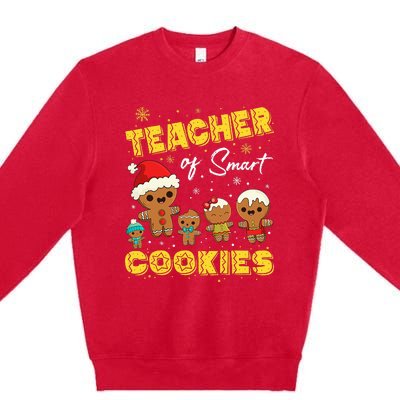 Smart Cookies Christmas Teacher Gift Premium Crewneck Sweatshirt