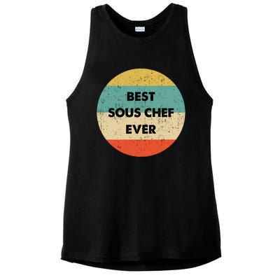 Sous Chef Cute Gift Best Sous Chef Ever Great Gift Ladies PosiCharge Tri-Blend Wicking Tank