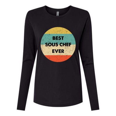 Sous Chef Cute Gift Best Sous Chef Ever Great Gift Womens Cotton Relaxed Long Sleeve T-Shirt