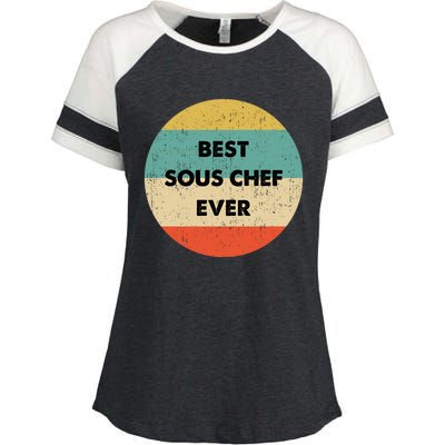 Sous Chef Cute Gift Best Sous Chef Ever Great Gift Enza Ladies Jersey Colorblock Tee