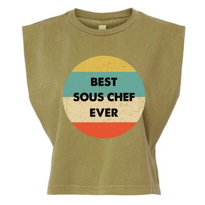 Sous Chef Cute Gift Best Sous Chef Ever Great Gift Garment-Dyed Women's Muscle Tee