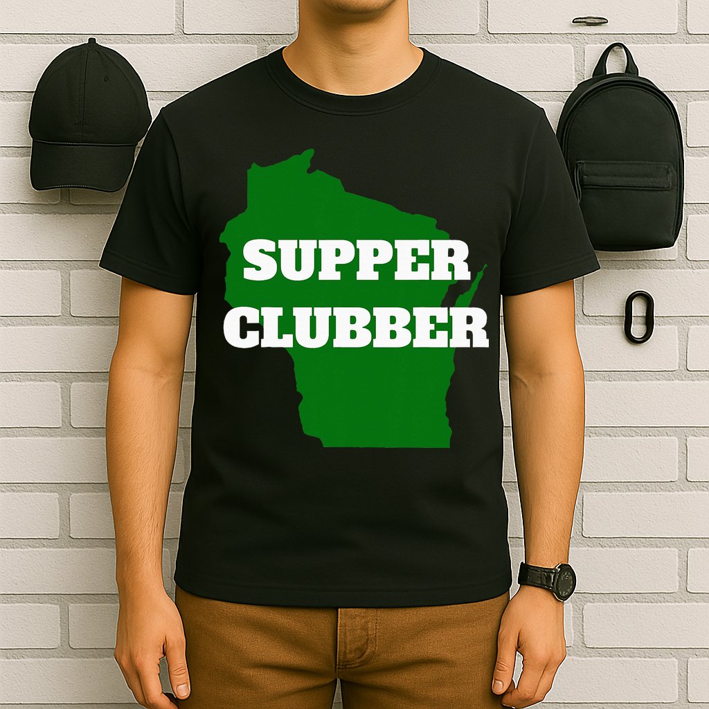 Supper Clubber Club Dining Restaurant Funny Wisconsin T-Shirt