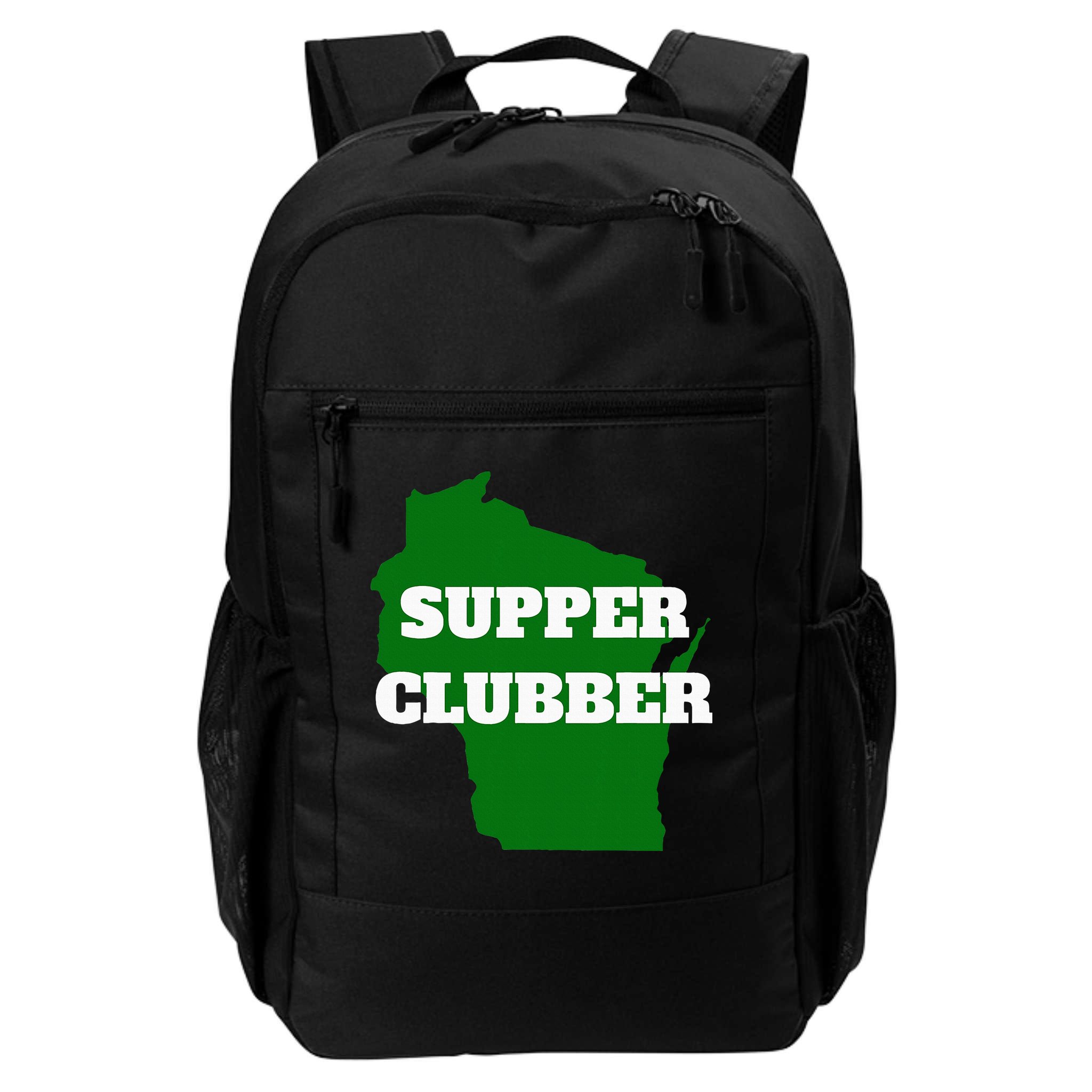 Supper Clubber Club Dining Restaurant Funny Wisconsin Backpack
