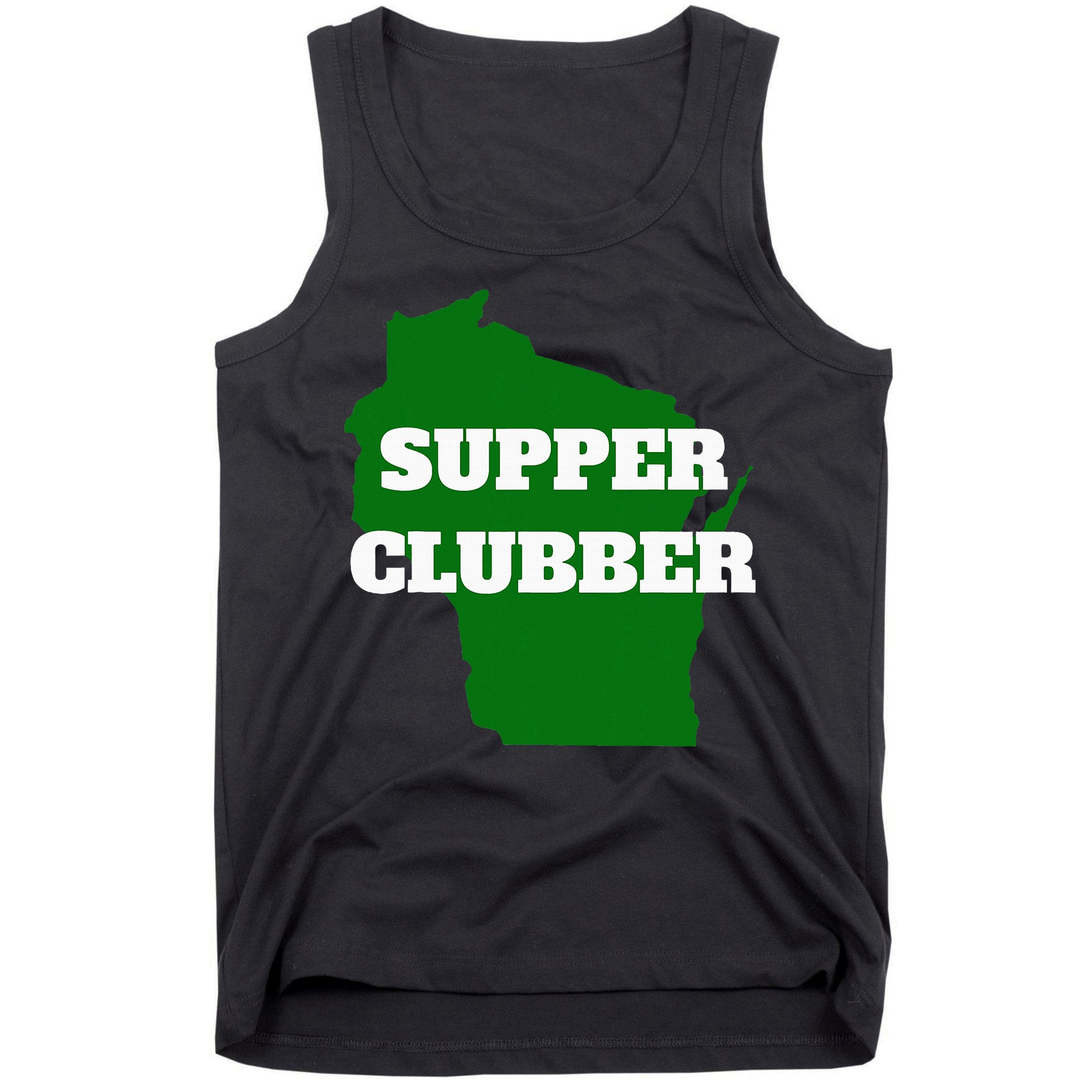 Supper Clubber Club Dining Restaurant Funny Wisconsin Tank Top