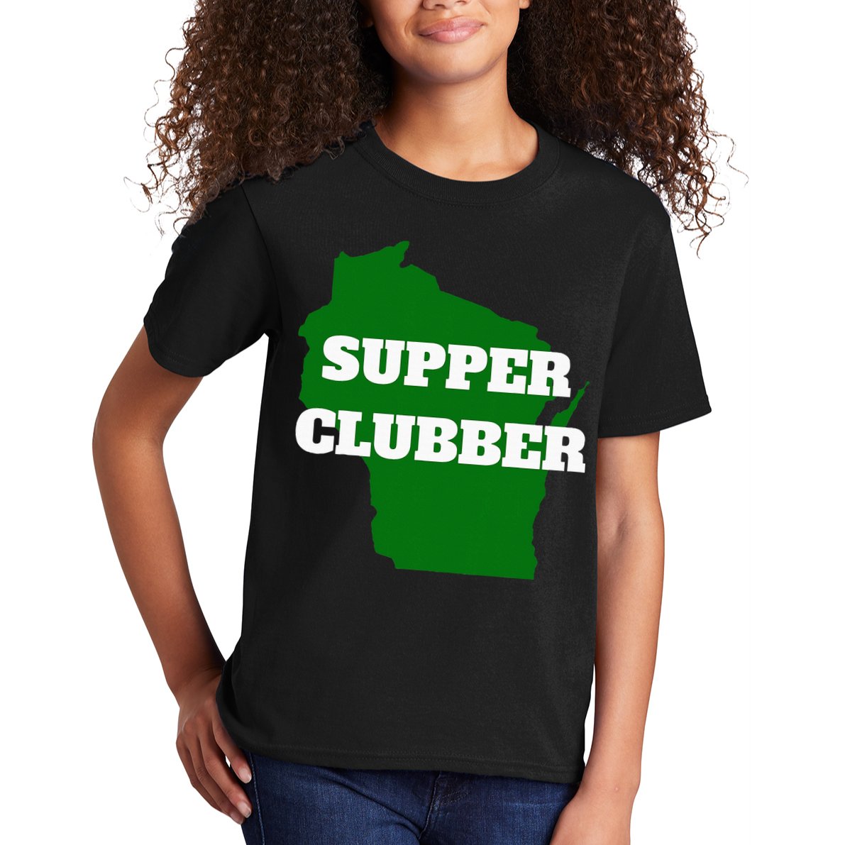 Supper Clubber Club Dining Restaurant Funny Wisconsin Kids T-Shirt