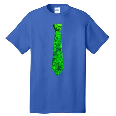 Shamrocks Clover Camo Leaves Necktie St Patrick's Lucky Dad Cool Gift Tall T-Shirt