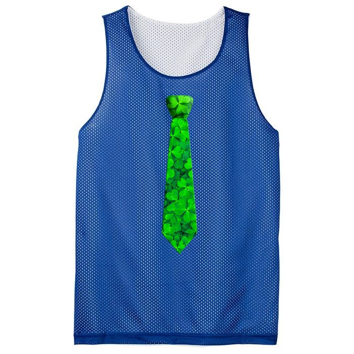 Shamrocks Clover Camo Leaves Necktie St Patrick's Lucky Dad Cool Gift Mesh Reversible Basketball Jersey Tank