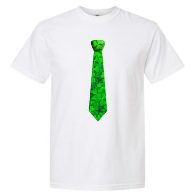 Shamrocks Clover Camo Leaves Necktie St Patrick's Lucky Dad Cool Gift Garment-Dyed Heavyweight T-Shirt