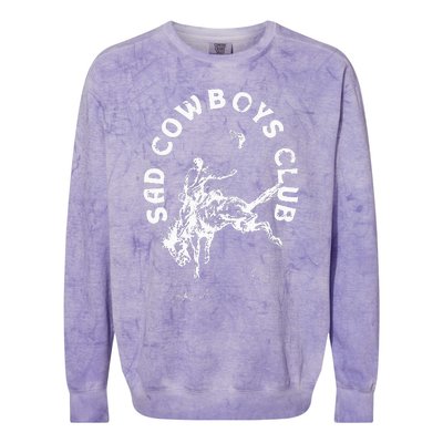 Sad Cowboy Club Colorblast Crewneck Sweatshirt