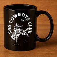 Sad Cowboy Club 11oz C Handle Ceramic Mug