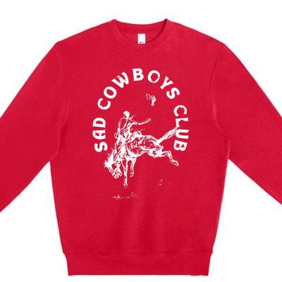 Sad Cowboy Club Premium Crewneck Sweatshirt