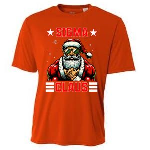 Sigma Claus Christmas Santa Rizz Middle School Cooling Performance Crew T-Shirt