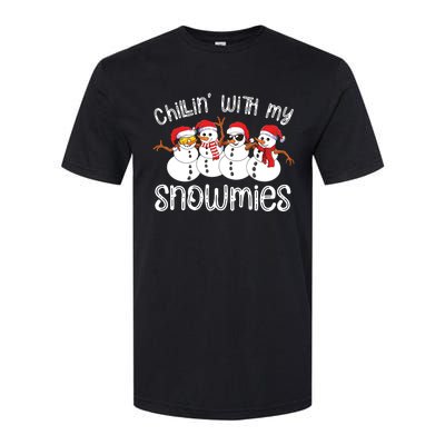 Snowman Christmas Chillin With My Snowmies Ugly Gift Softstyle CVC T-Shirt