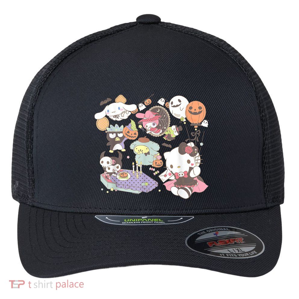 Sanrio Characters Costume Party Halloween Flexfit Unipanel Trucker Cap