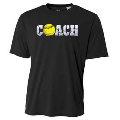 Softball Coach Coaching Assistant Coach Softball Team Men Cooling Performance Crew T-Shirt