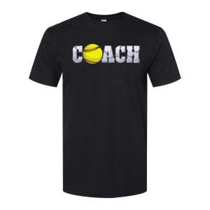 Softball Coach Coaching Assistant Coach Softball Team Men Softstyle® CVC T-Shirt