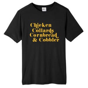 Samuelljackson Chicken Collards Cornbread & Cobbler Tall Fusion ChromaSoft Performance T-Shirt