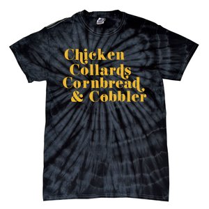 Samuelljackson Chicken Collards Cornbread & Cobbler Tie-Dye T-Shirt