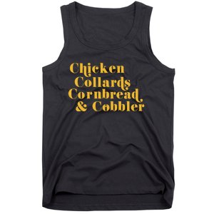 Samuelljackson Chicken Collards Cornbread & Cobbler Tank Top