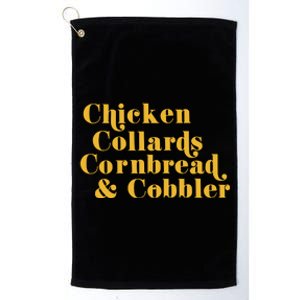 Samuelljackson Chicken Collards Cornbread & Cobbler Platinum Collection Golf Towel