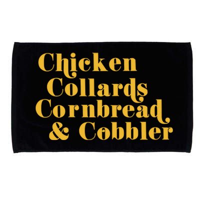 Samuelljackson Chicken Collards Cornbread & Cobbler Microfiber Hand Towel