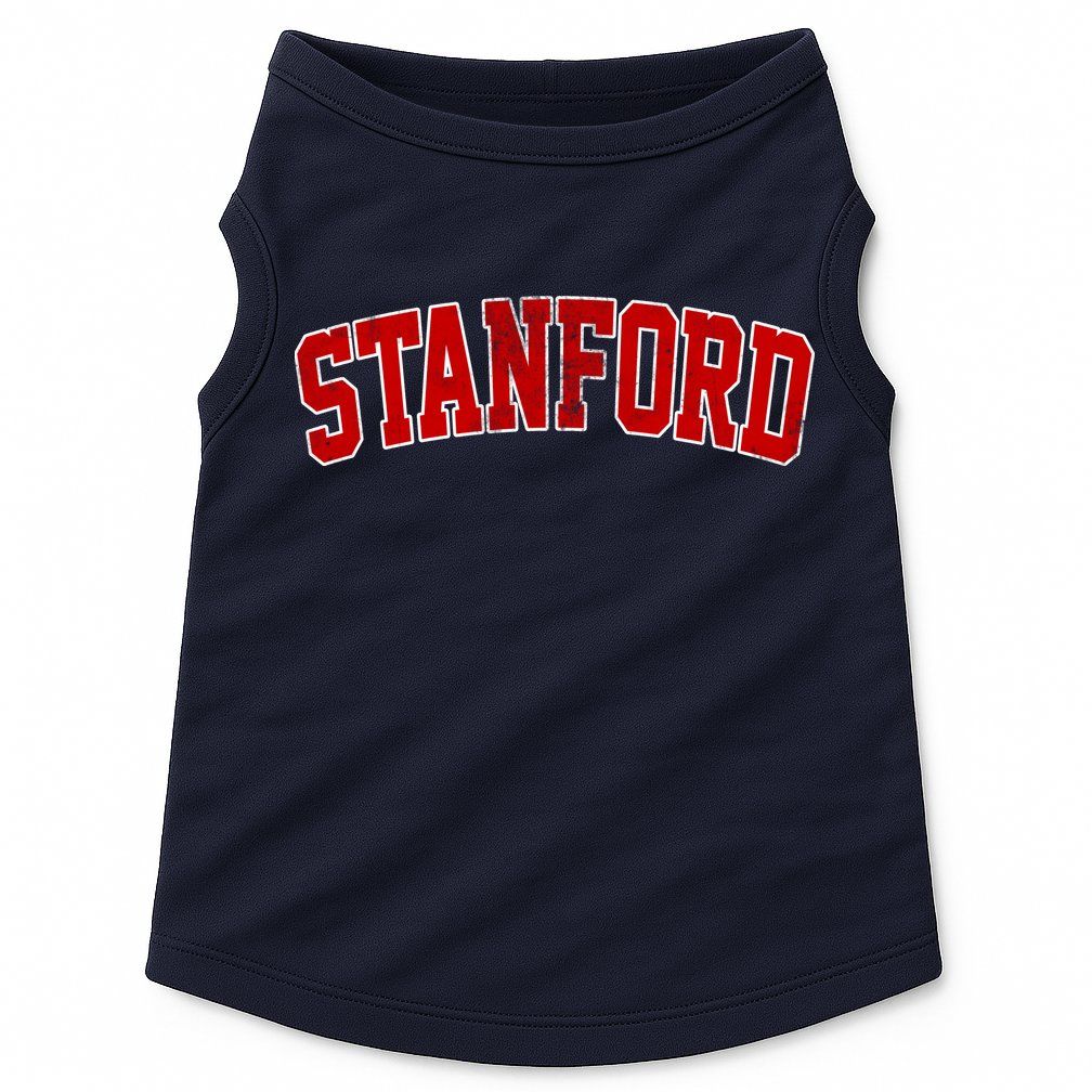 Stanford California CA Vintage Sports Logo Doggie Tank
