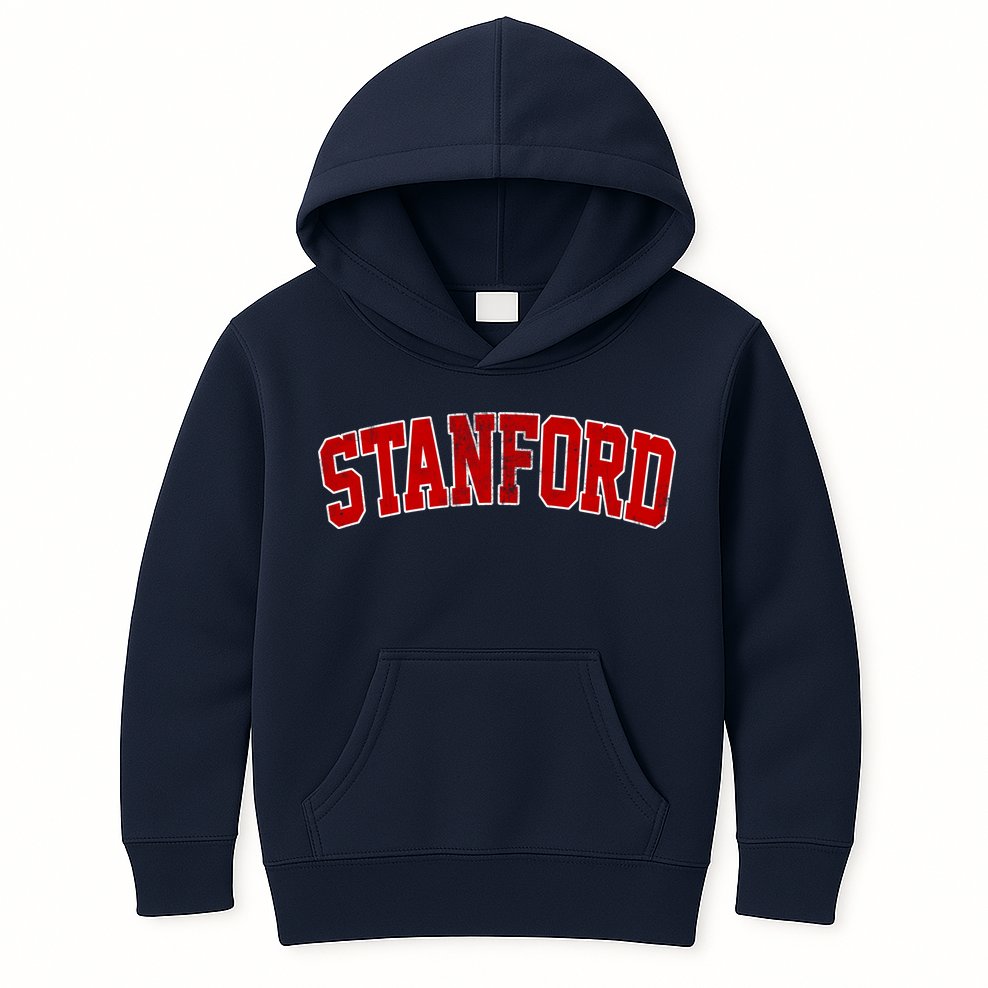 Stanford California CA Vintage Sports Logo Kids Hoodie