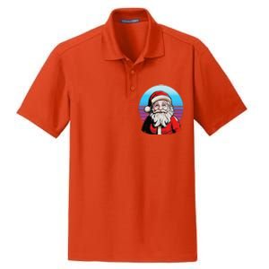 Santa Claus Christmas Red Suit Beard Smile Festive Holiday Dry Zone Grid Polo