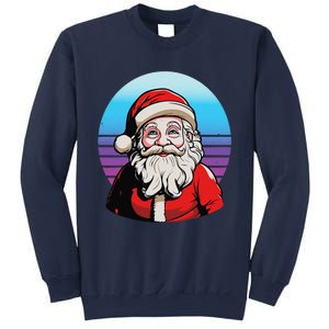 Santa Claus Christmas Red Suit Beard Smile Festive Holiday Sweatshirt