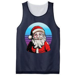 Santa Claus Christmas Red Suit Beard Smile Festive Holiday Mesh Reversible Basketball Jersey Tank