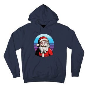 Santa Claus Christmas Red Suit Beard Smile Festive Holiday Tall Hoodie