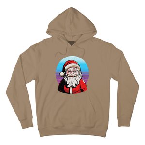 Santa Claus Christmas Red Suit Beard Smile Festive Holiday Hoodie