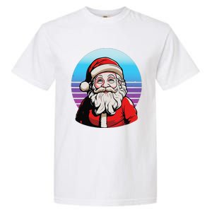 Santa Claus Christmas Red Suit Beard Smile Festive Holiday Garment-Dyed Heavyweight T-Shirt