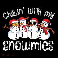 Snowman Christmas Chillin With My Snowmies Ugly Gift Mug