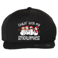 Snowman Christmas Chillin With My Snowmies Ugly Gift Wool Snapback Cap