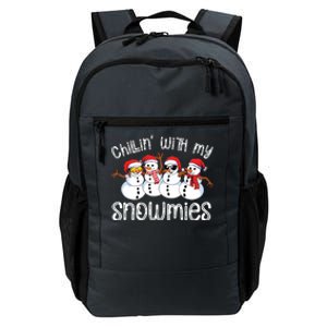 Snowman Christmas Chillin With My Snowmies Ugly Gift Daily Commute Backpack