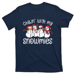 Snowman Christmas Chillin With My Snowmies Ugly Gift T-Shirt