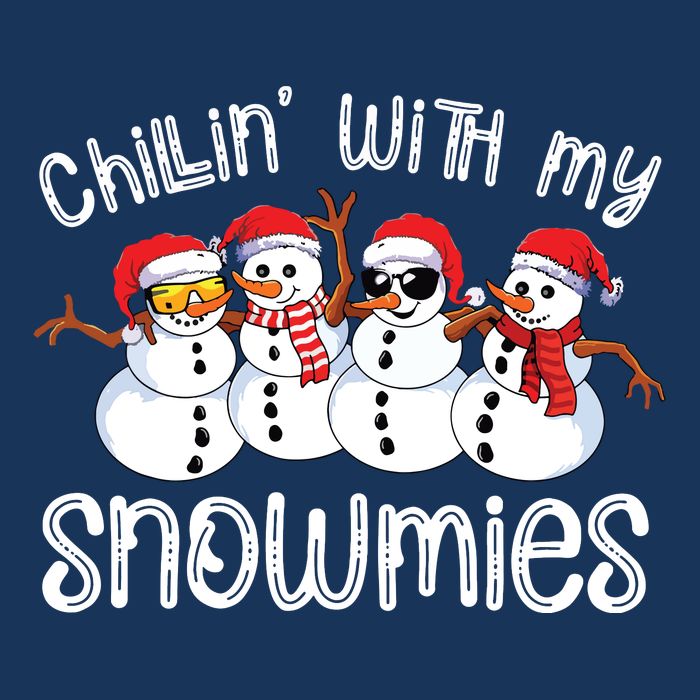 Snowman Christmas Chillin With My Snowmies Ugly Gift Bag