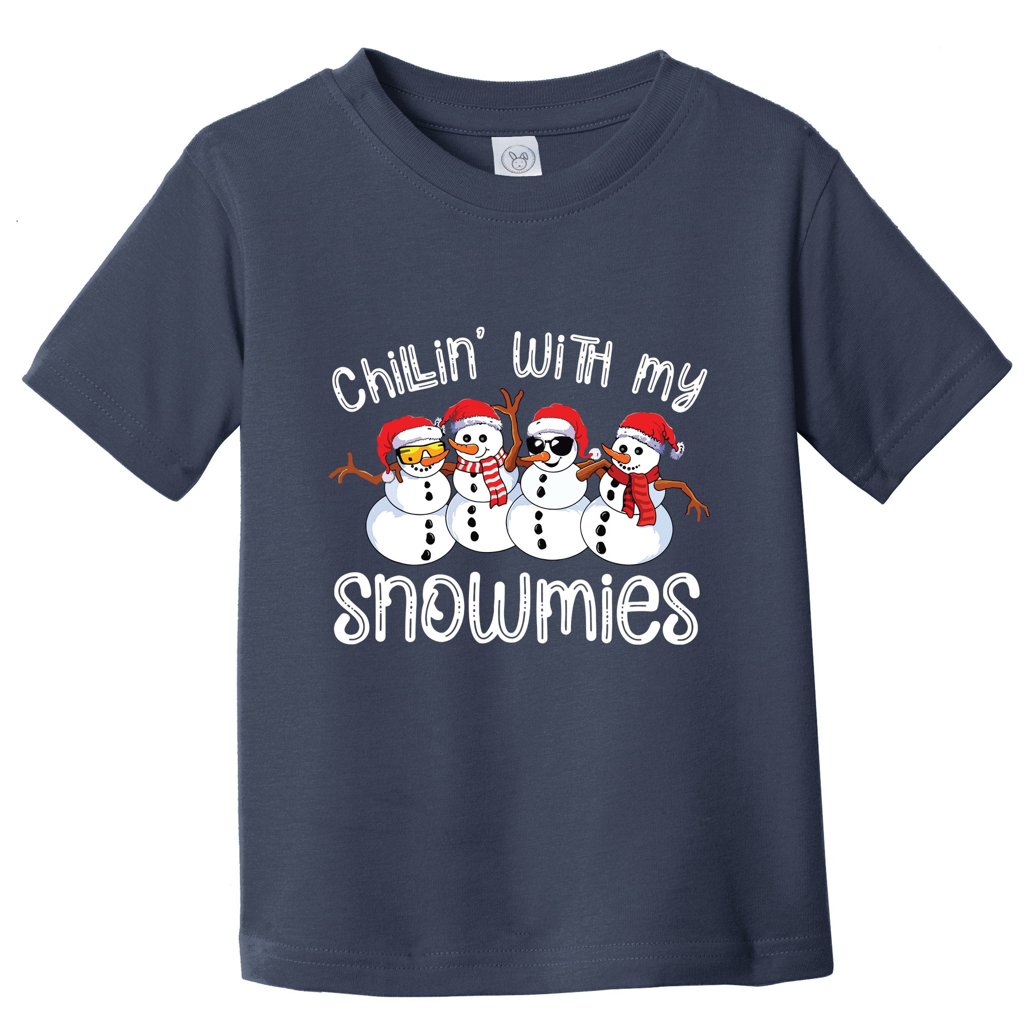 Snowman Christmas Chillin With My Snowmies Ugly Gift Toddler T-Shirt