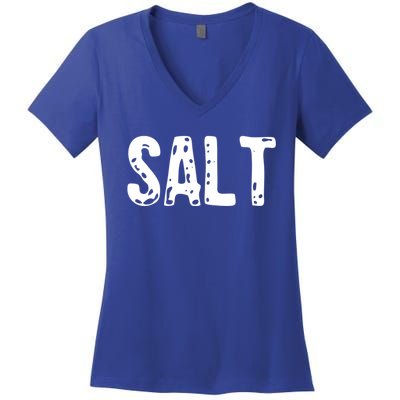 Salt Costume Couple Salt And Pepper Costume Gift Women's V-Neck T-Shirt