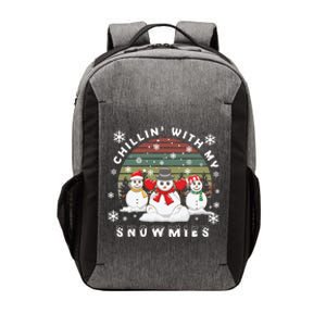 Snow Christmas Chillin With My Snowmies Gift Vector Backpack