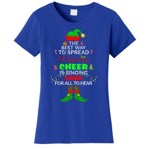 Spread Christmas Cheer Is Singing Loud Xmas Elf Pajama Women's T-Shirt