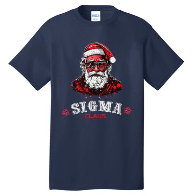 Sigma Claus Cool Santa Funny Christmas Rizz Rizzler Meme Tall T-Shirt